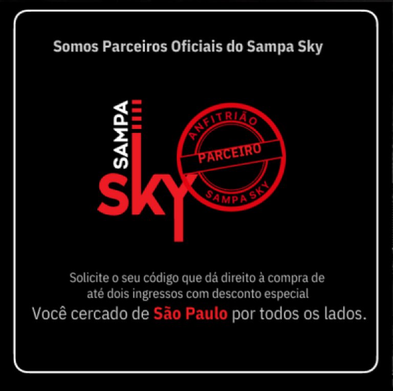 Apê Família no mesmo prédio do Sampa Sky + Ar