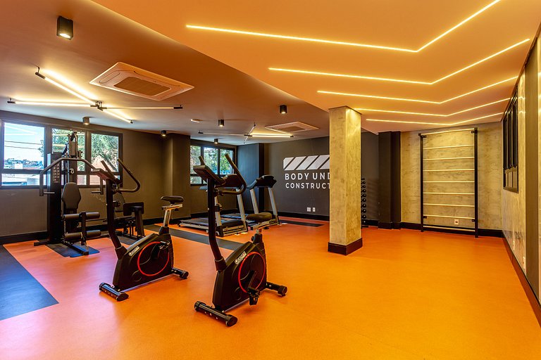 Studio Centro SBC | Lazer completo + AC + Wi-Fi