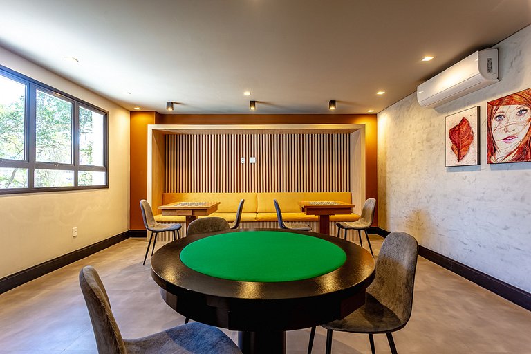Studio Centro SBC | Lazer completo + AC + Wi-Fi