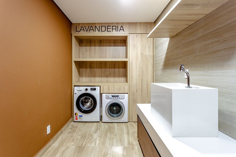 Apê Equipado em SBC com A/C, Garagem e Piscina