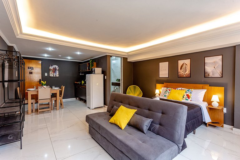 Apê TOP no prédio do Sampa Sky + A/C e Netflix