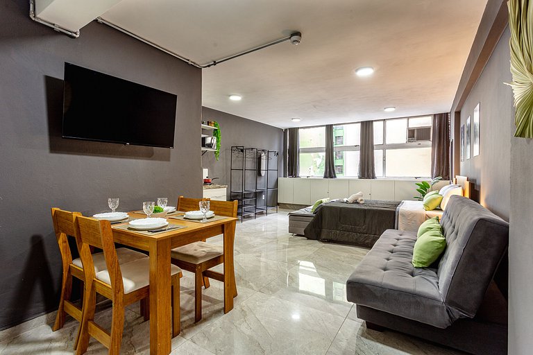 Apê Família no mesmo prédio do Sampa Sky + Ar