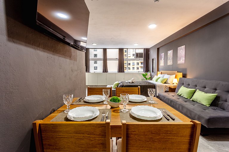 Apê Família no mesmo prédio do Sampa Sky + Ar