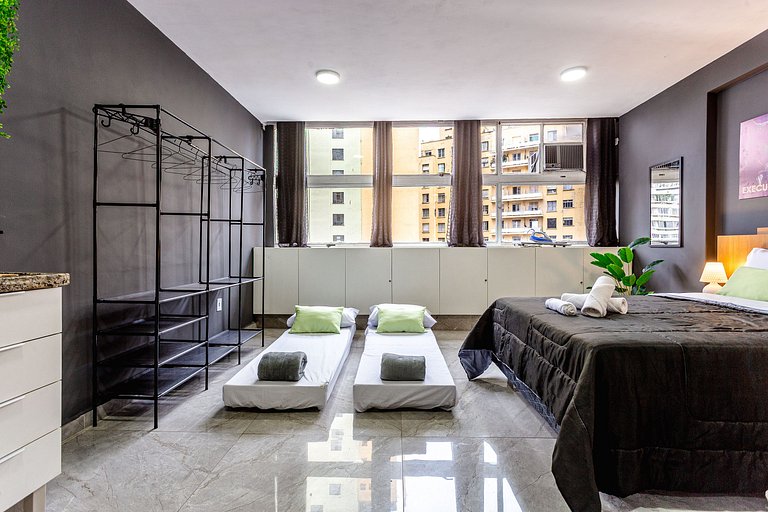 Apê Família no mesmo prédio do Sampa Sky + Ar