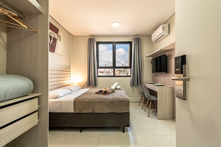 Apê Completo em SBC | Piscina, Academia e A/C