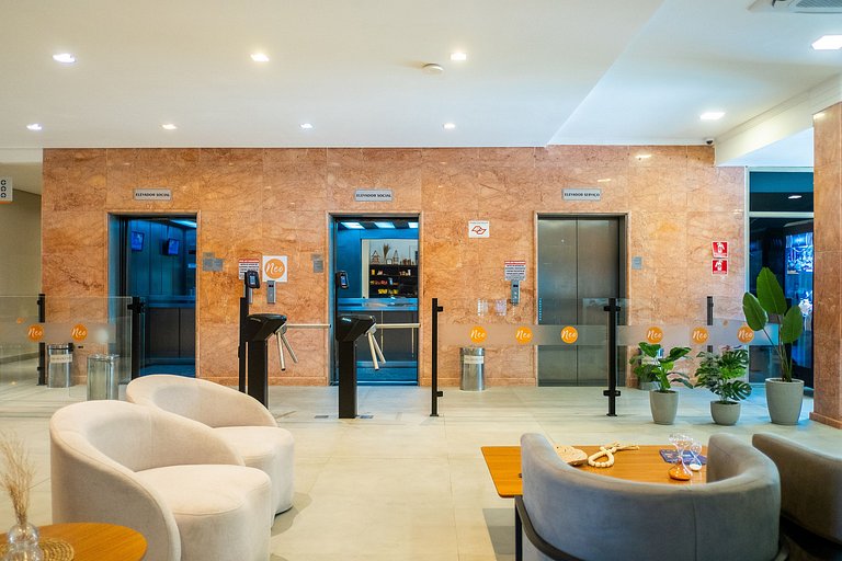Apê Triplo SBC c/ Piscina + Vista + A/C e Wi-Fi