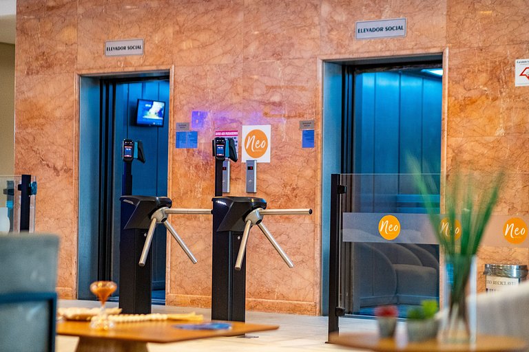 Studio c/ Estrutura de Resort + Wi-Fi e Ar em SBC