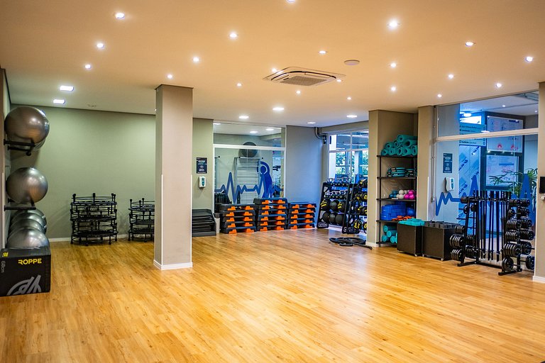 Studio Resort c/ Piscina + Wi-Fi e Ar | SBC