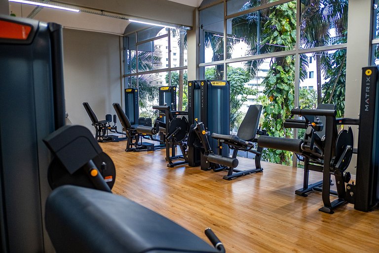 Studio c/ Estrutura de Resort + Wi-Fi e Ar em SBC