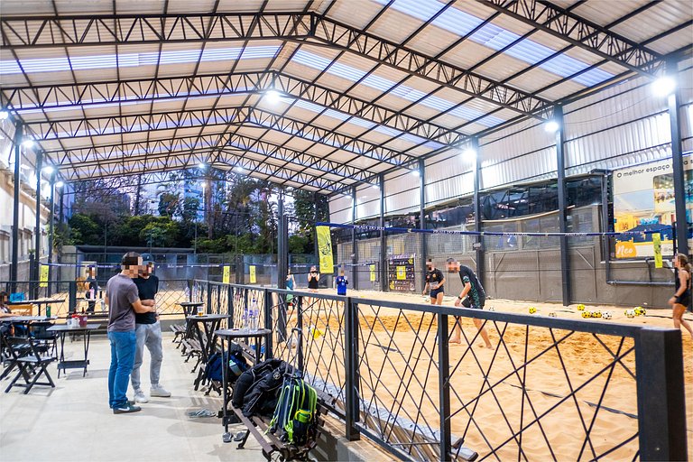 Studio c/ Estrutura de Resort + Wi-Fi e Ar em SBC