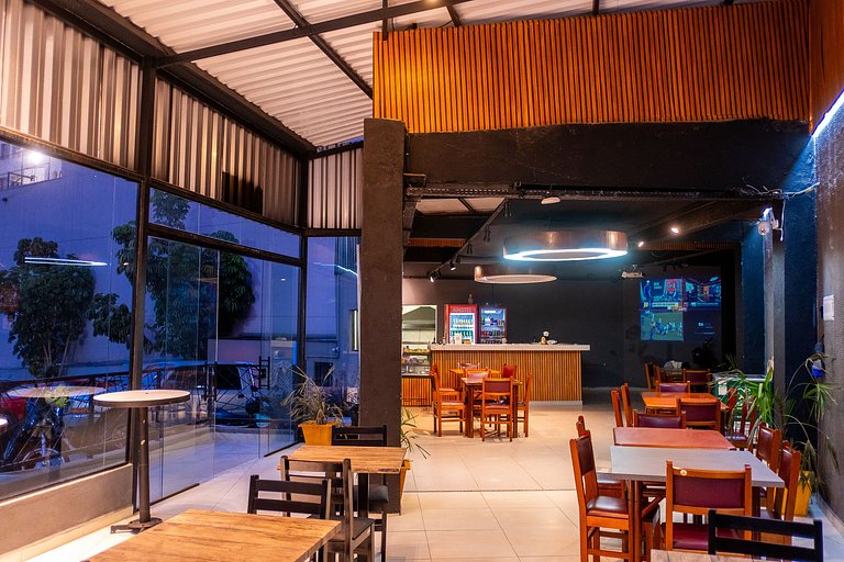 Studio Resort c/ Piscina + Wi-Fi e Ar | SBC