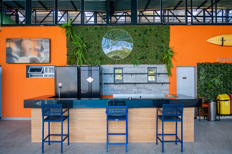 Studio c/ Estrutura de Resort + Wi-Fi e Ar em SBC