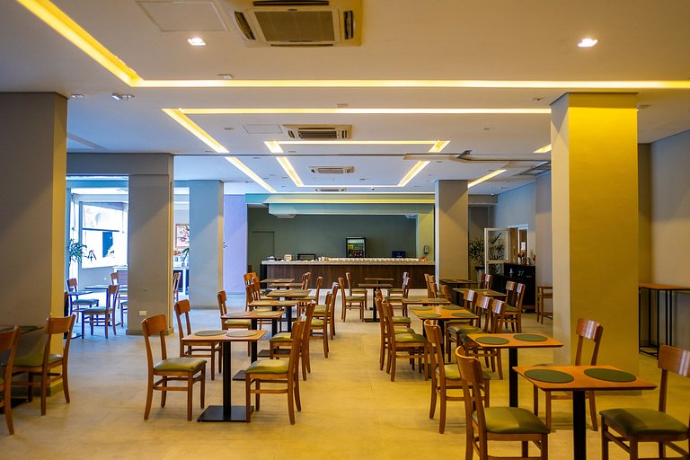 Studio Resort c/ Piscina + Wi-Fi e Ar | SBC