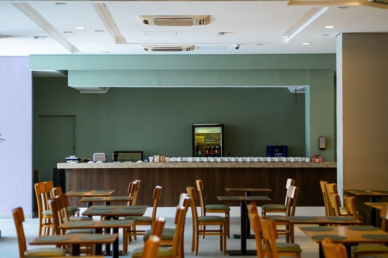 Studio c/ Estrutura de Resort + Wi-Fi e Ar em SBC