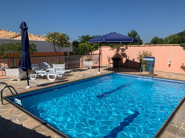 Casa TOP Águas S. Pedro | Piscina e Churrasqueira
