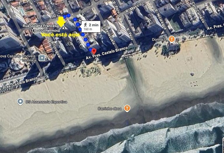 Apê na Guilhermina | Varanda Vista Mar + Ar e Vaga