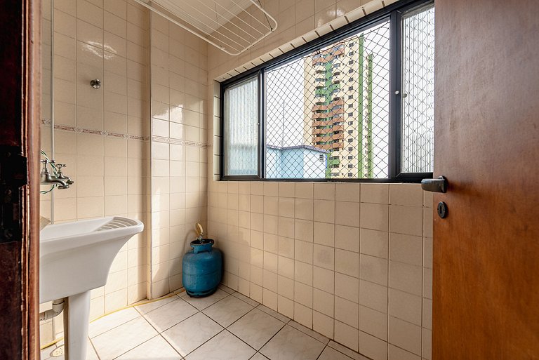 Apê na Guilhermina | Varanda Vista Mar + Ar e Vaga