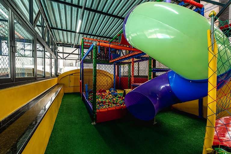 Studio Moderno SBC c/ Piscina + Vista + Ar e Wi-Fi