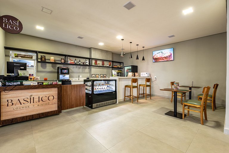 Studio Resort c/ Piscina + Wi-Fi e Ar | SBC