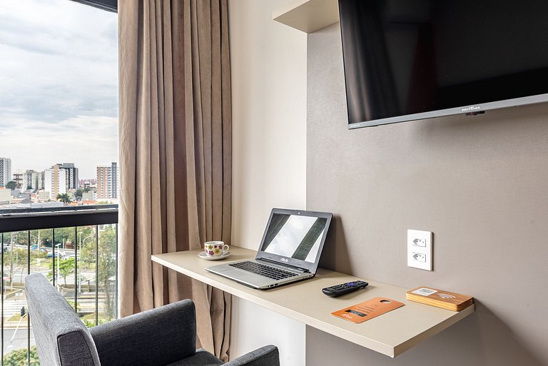 Studio SBC c/ Área de Lazer Completa + Wi-Fi e Ar