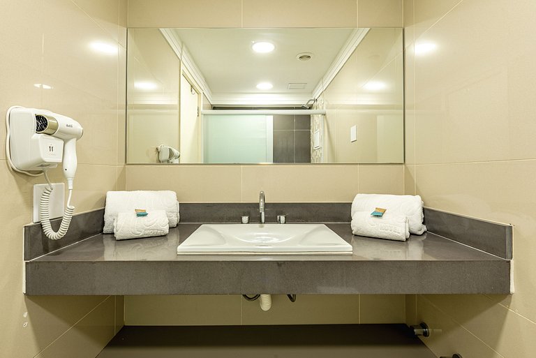 Studio c/ Estrutura de Resort + Wi-Fi e Ar em SBC