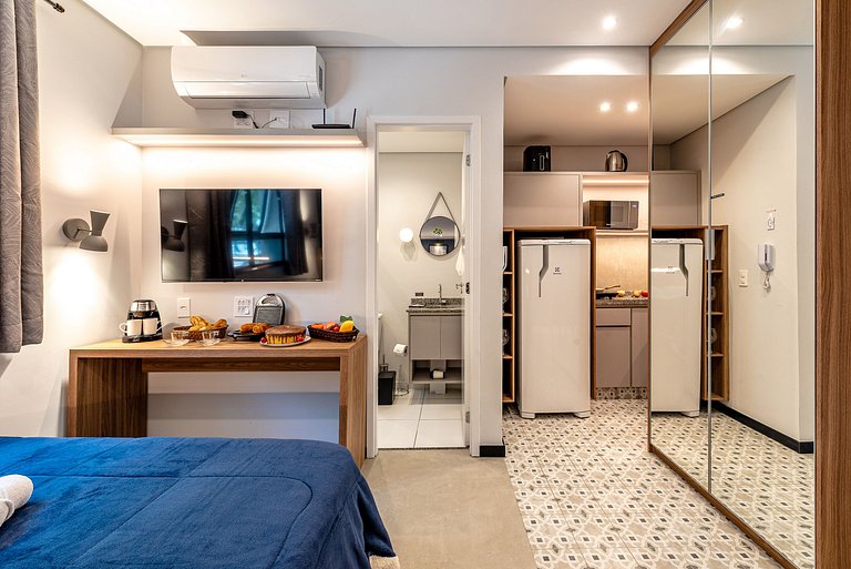 Apê Estilo em SBC | Piscina, Academia, A/C e Wi-Fi