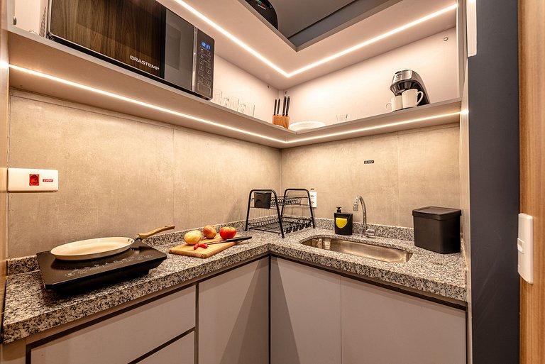 Apê Estilo em SBC | Piscina, Academia, A/C e Wi-Fi