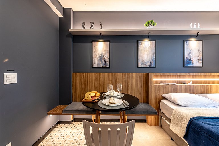 Apê Estilo em SBC | Piscina, Academia, A/C e Wi-Fi