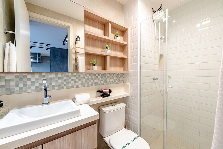 Apê Urbano Frei Caneca | Wi-Fi, Netflix e Academia