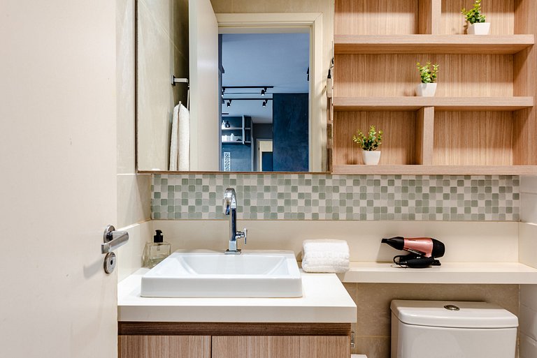 Apê Urbano Frei Caneca | Wi-Fi, Netflix e Academia