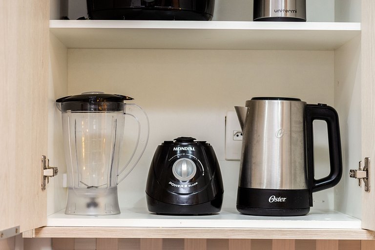 Apê no Centro de SBC com Ar, Garagem e Piscina