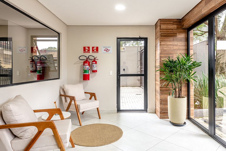 Apê no Centro de SBC com Ar, Garagem e Piscina