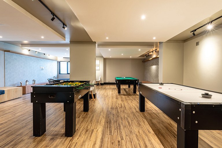 Apê Família | Varanda Chef + Piscina + Vaga + AC