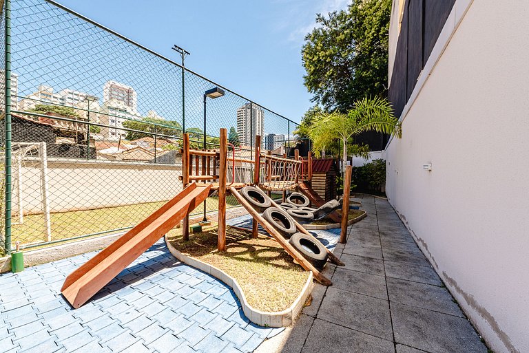 Apê Família | Varanda Chef + Piscina + Vaga + AC