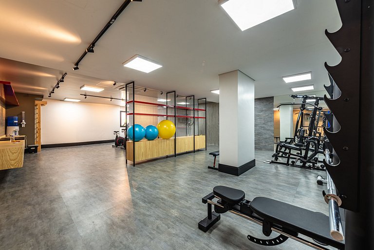 Apê Família | Varanda Chef + Piscina + Vaga + AC