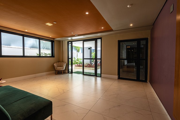 Apê Família | Varanda Chef + Piscina + Vaga + AC