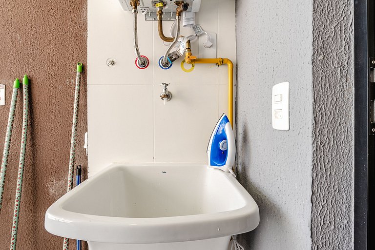 Apê Família | Varanda Chef + Piscina + Vaga + AC