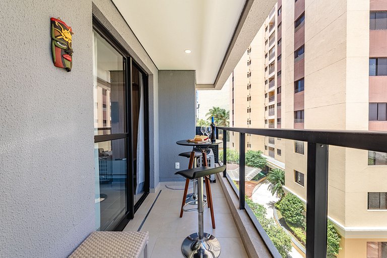 Apê Família | Varanda Chef + Piscina + Vaga + AC