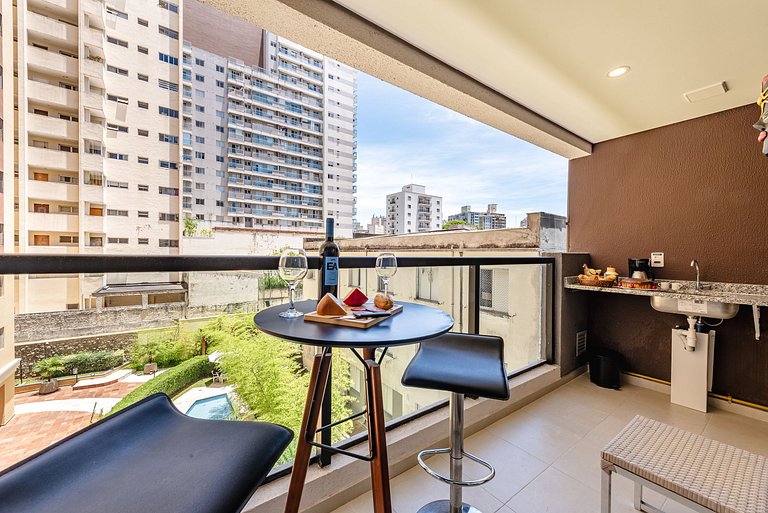 Apê Família | Varanda Chef + Piscina + Vaga + AC