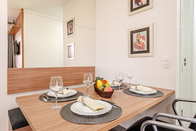 Apê Família | Varanda Chef + Piscina + Vaga + AC