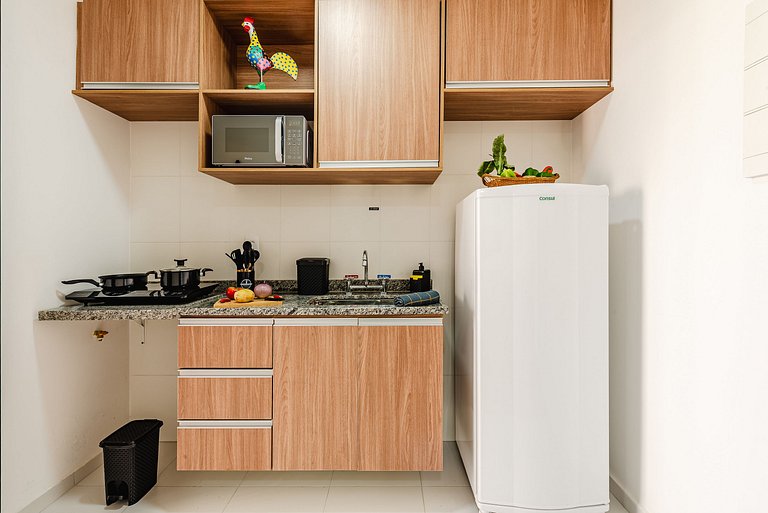 Apê Família | Varanda Chef + Piscina + Vaga + AC