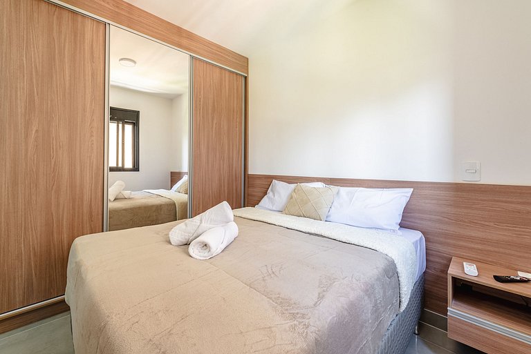 Apê Família | Varanda Chef + Piscina + Vaga + AC