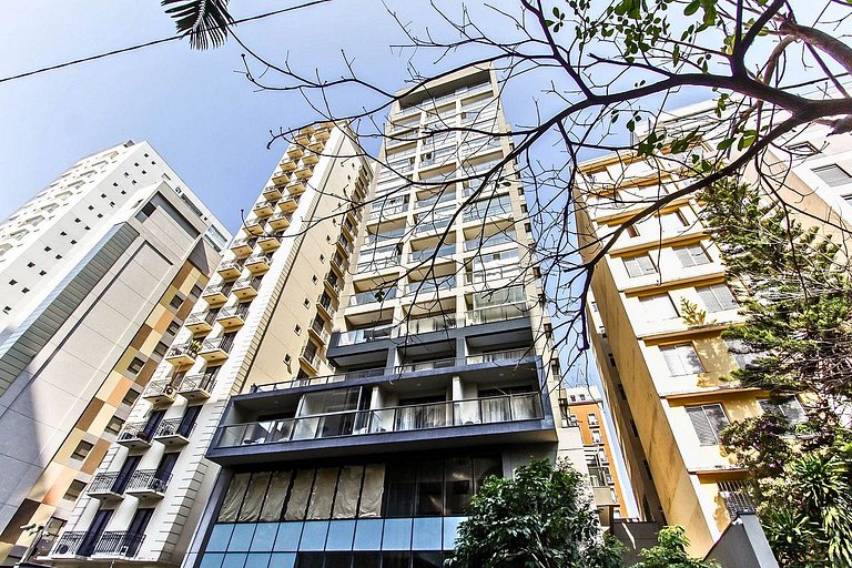 Studio com Piscina e Academia perto do Metrô e da Av Paulist
