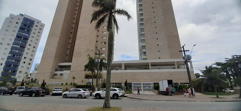 Apê Pé na Areia | Churrasqueira e Vista Mar do 30º