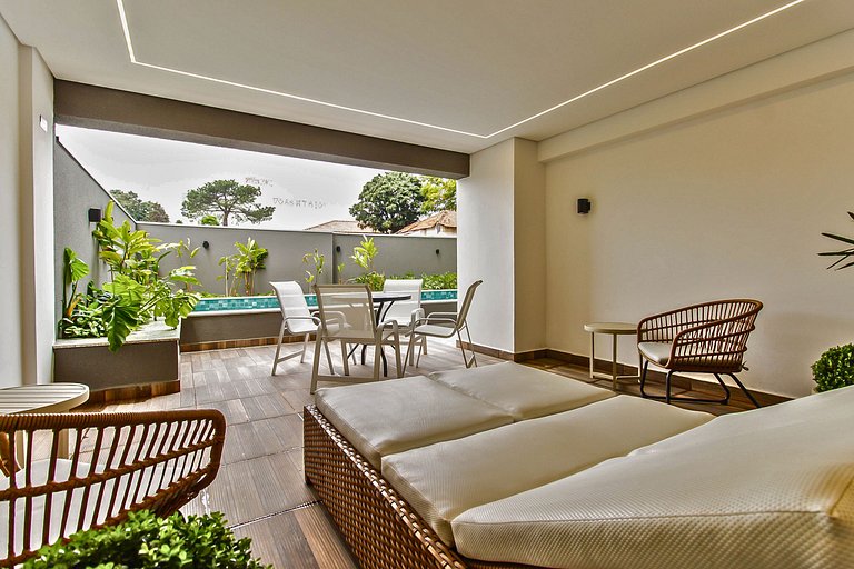 Studio Centro SBC | Lazer completo + AC + Wi-Fi