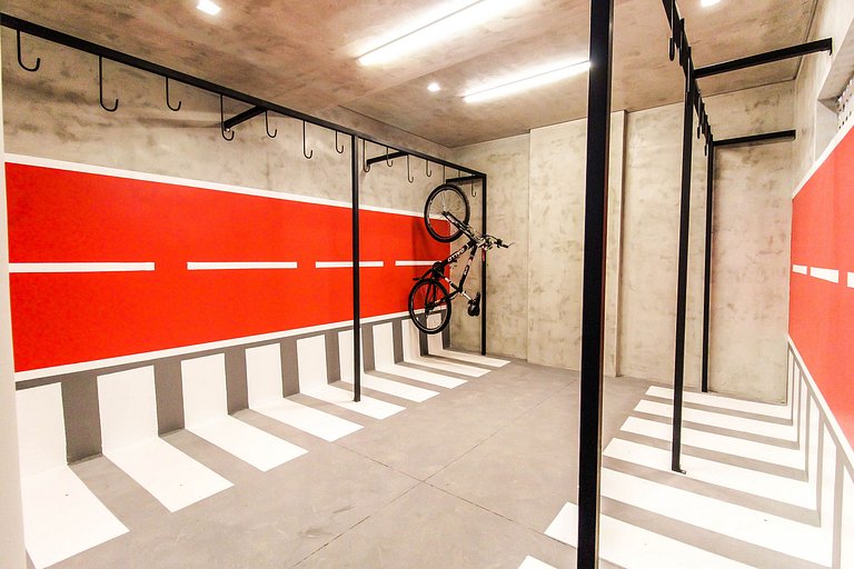Studio Centro SBC | Lazer completo + AC + Wi-Fi