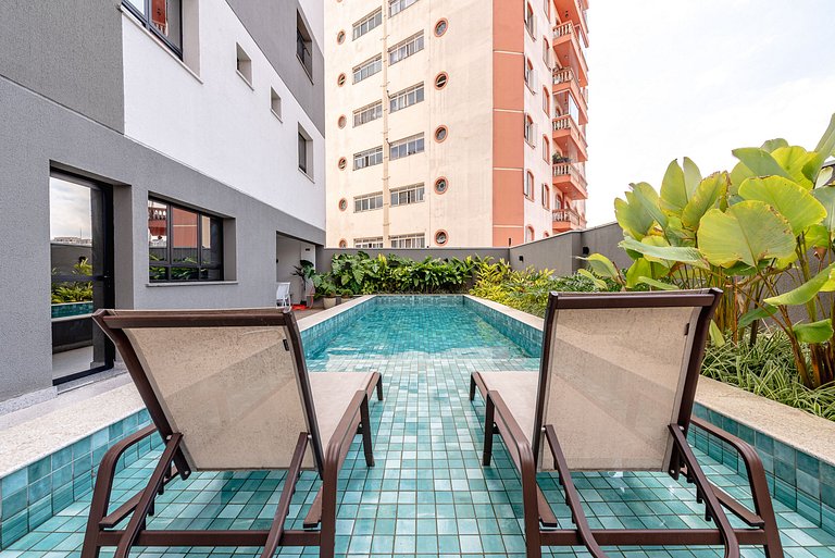 Apê Completo em SBC | Piscina + Vaga + AC e Wi-Fi