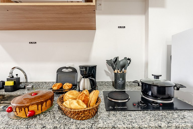 Apê Completo em SBC | Piscina + Vaga + AC e Wi-Fi