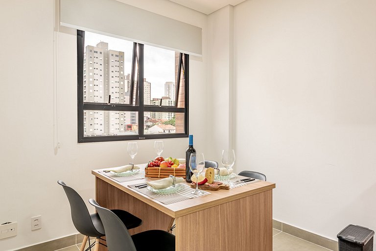 Apê Completo em SBC | Piscina + Vaga + AC e Wi-Fi