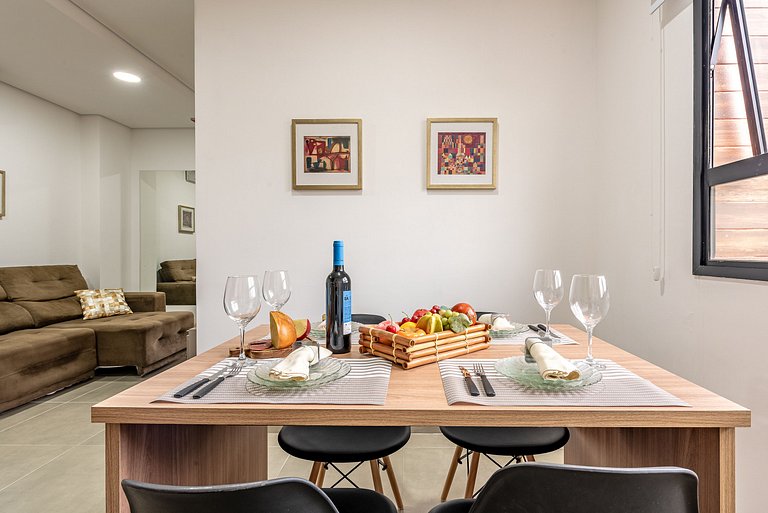 Apê Completo em SBC | Piscina + Vaga + AC e Wi-Fi